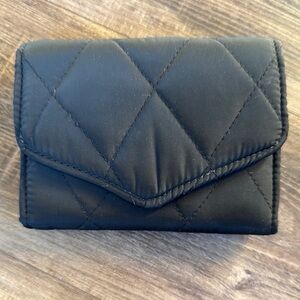 Elegant Black Quilted Women's Wallet
